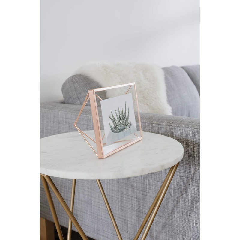 Umbra Prisma Picture Frame, 4x6 Metal Photo Display for Desk