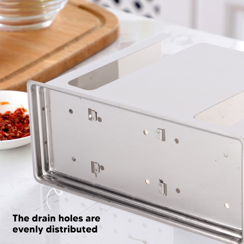 Utensil Drying Rack Stainless Steel Hanging Rack Chopsticks Spoon Fork