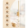 GOEBLESON 38.6" Wireless Battery Operated Wall Sconces Set of Two,Rechargeable