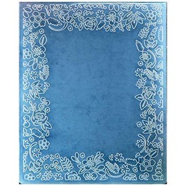 Kwan Crafts Flowers Frame Plastic Embossing Folders for Card Making Scrapbooking and Other Paper Crafts,12x15.2cm