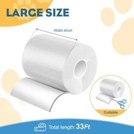 Window Sill Protector (4Inch x 33Ft) Cuttable Window Sill Protector,Door Protector from Dog Scratching, Protection from Dog and Cat Scratching, Chewing, Slobbering and Clawing on Window Sills