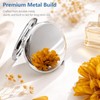 2 Pack Metal Compact Travel Mirrors, Blank DIY Double-Sided 2X