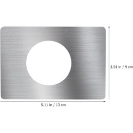 Placa de Refuerzo para Puerta 4 Piezas Acero Inoxidable, Cubierta del Orificio para Cerradura de Pomo, Kit de Reparación para Chapas de Puertas Interiores, Compatible Cerraduras