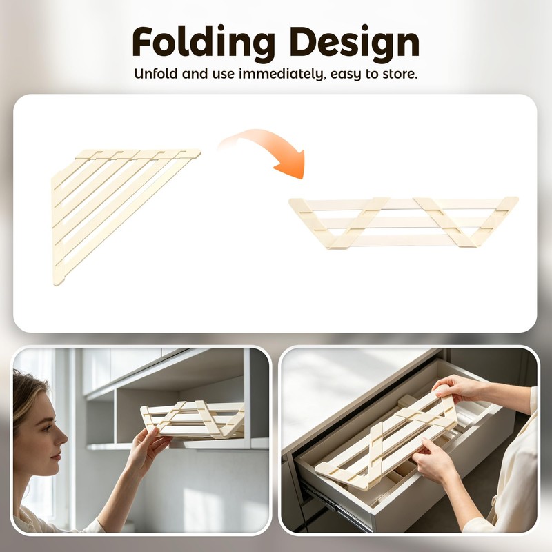 Volminex Sink Corner Drying Rack - Foldable Triangular Sink Sponge