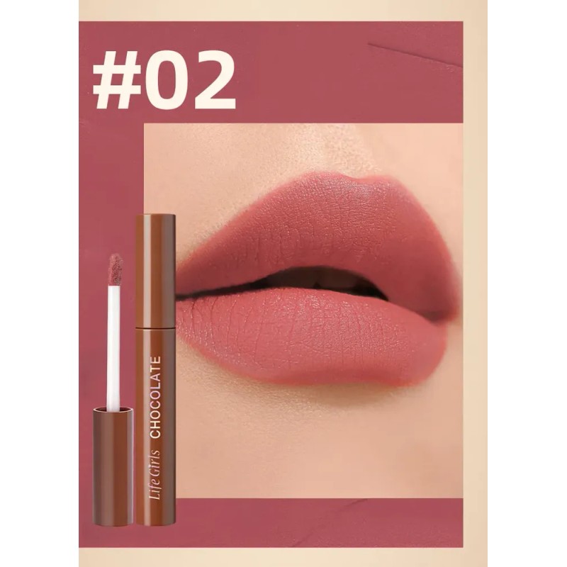 Q Set De Lápiz Labial Mate Con 5/10 Colores, Brillo