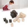 24 Dice Counters Acrylic Marble Creature Stats Clear Numbers Compatible