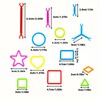 Random Color & Shape Magic Wand Building Block Set, 200pcs/set