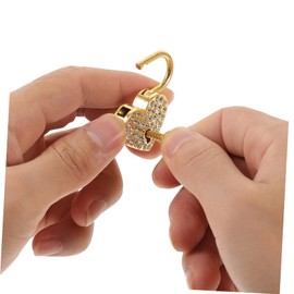 Angoily Security Padlock Outdoor Heart Padlock for Couples Love Lock Key Decorative Rustproof Locks for Luggage