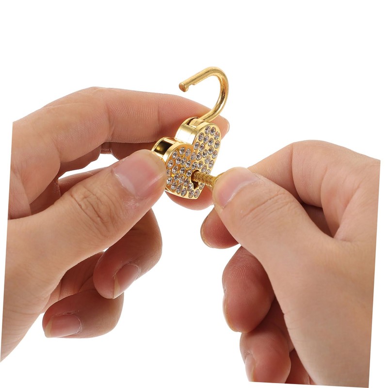 Angoily Security Padlock Outdoor Heart Padlock for Couples Love Lock