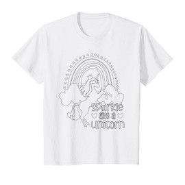 Kids Color your Own unicorn coloring craft for kids T-Shirt
