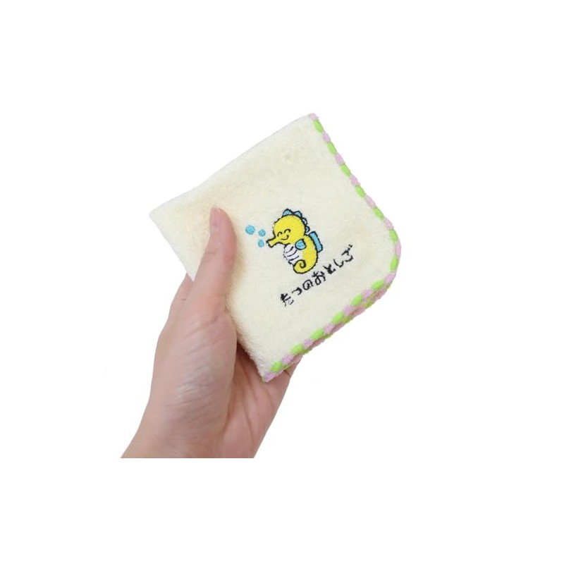 Oekaki Series Mini Towel, One Point Embroidery Handkerchief Towel, Tatsuno