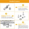 356 Pieces M4 Screws Nuts Washers Set, Sutemribor M4 x