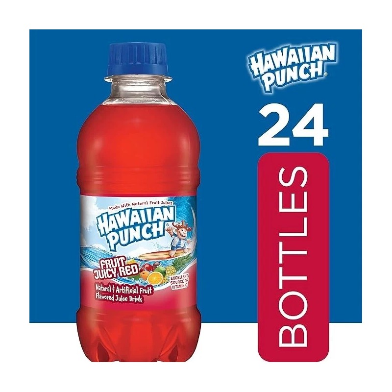 Hawaiian Punch Fruit Juicy Red Fruit Juice Drink 10 Fl