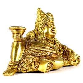ASHIRWAD Brass Dhan Kubera, Lakshmi Kuvera, Vaisravana, Pancika, Sarvanubhuti, Idol Murti, Statue (Kubera-02)