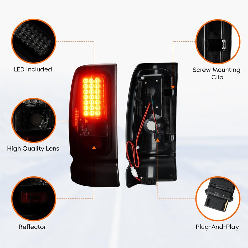 Tresound Tail Light + 3rd Third Brake Cargo Lamp for