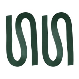 PATIKIL 240pcs Quilling Strips Paper 1/8"(3mm) 21"(54cm) Origami Paper Quilling Strip for Art DIY Hand Craft Christmas, Blackish Green