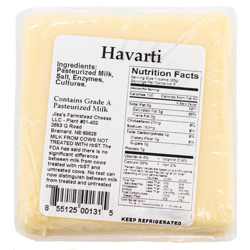 Havarti | 3-Pack | 8 oz Each | Artisan Cheese