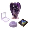 Yueser Guardian Angel, Amethyst Guardian Angel Figurine, Crystal Gemstones, Healing
