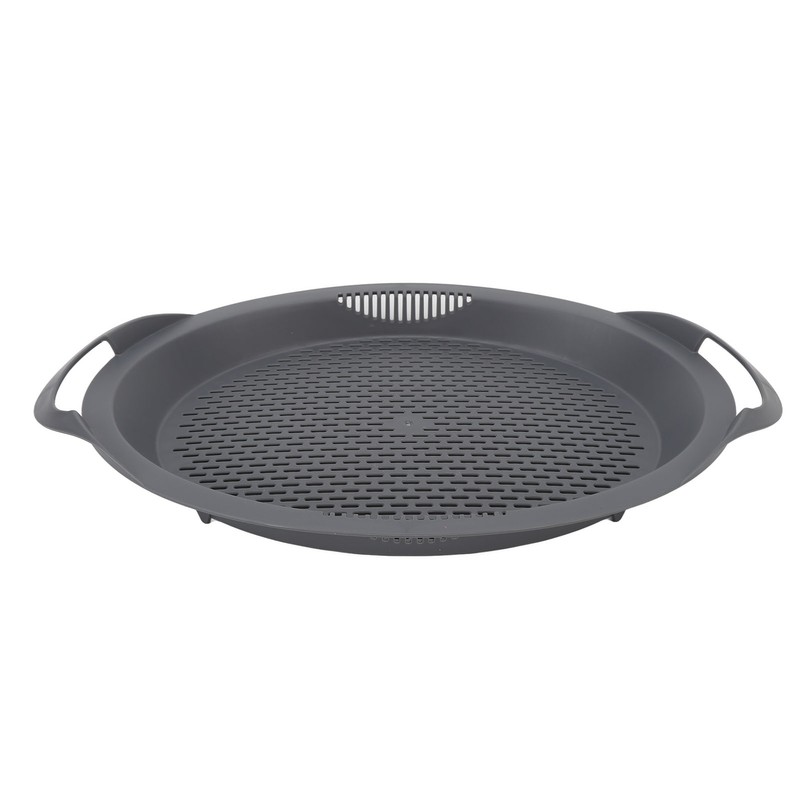 Kitchen Food Processor Robot Tray with Perforated Holes Steaming Tray