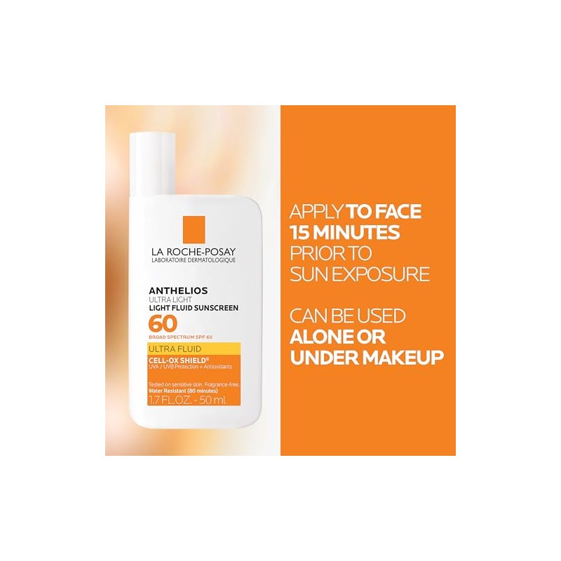 La Roche-Posay Anthelios Light Fluid Face Protector solar de amplio