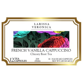 French Vanilla Cappuccino Chicory Root Tea (Single Serve K-Cup Pods) (12 pods, ZIN: 578084) - 2 Pack
