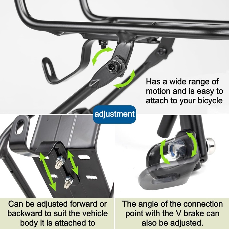 GORIX Bike Front Rack Carrier V Brake Aluminum Light Bicycle