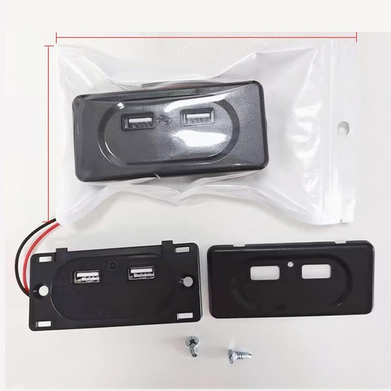 RV USB Outlet Wall Mount, Multipurpose RV Panel Outlet Wall