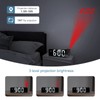 Ankilo 180° Projection Alarm Clock, Newest Alarm Clock Bedside with