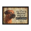 PR Print Royal Doormat Pets with Dog Picture Rhodesian Ridgeback