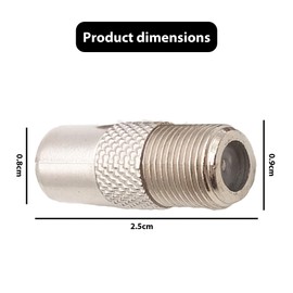 TV Aerial Coaxial Connectors Cable F-Connectors, Sky to Tv Aerial Adapter for TV Satellite Sky Antenna F Type Screw Socket to RF Coax Plug Aerial Male Adapter