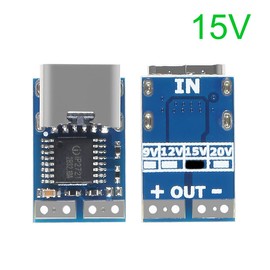 AITRIP 5 PCS PDC004-PD PD Decoy Module, USB-C PD 15V DC Fixed Voltage Power Trigger Module 5A Type-C Female Input for Notebook