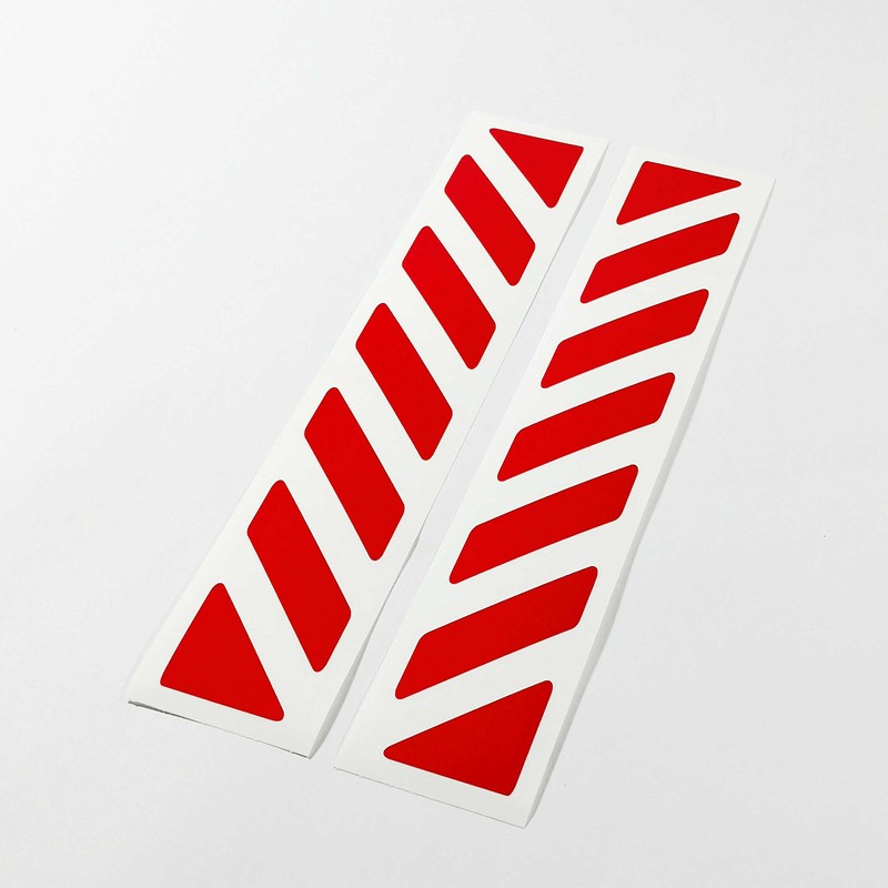 2pcs Reflective STICKERS for Touratech Motorcycle Aluminium Panniers (Red 030)