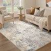 UERMEI 4x6 Area Rug Living Room Rugs - Washable Neutral