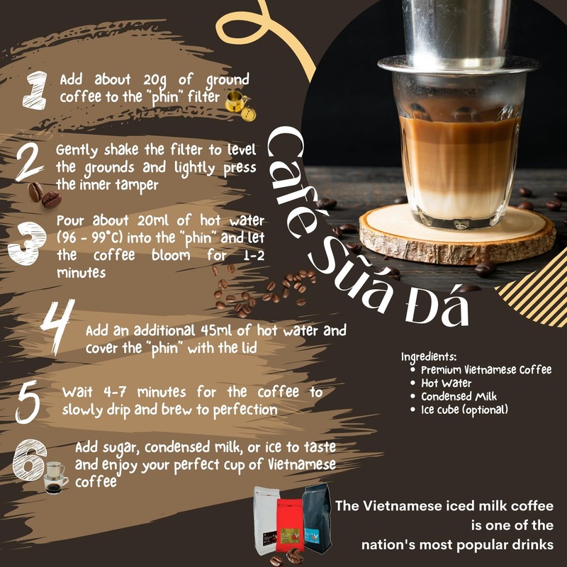 Intense Vietnamese Coffee Beans - Dark Roast, 500g | 100%