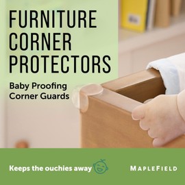 [24 Pack] Baby Proofing Corner Protectors - Furniture Edge Protector Corner Bumpers for Babies and Kids - Clear Corner Guards for Home Office Essentials