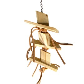 Bonka Bird Toys 3897 Natural Wood Stepper Small Medium Bird Toy Conure Cockatiel Parakeet Africanb Grey and Similar