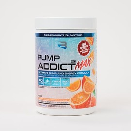 Believe Supplements Believe Supplements - Pump Addict Max Pre-Workout Powder - Enhanced Energy, Focus, and Endurance (425 grams, Tropical Orange)