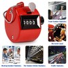 RETON Handzähler, 8 Farben, Handzähler, 4-stellig, mechanischer Handzähler, Klickzähler, Sport/Trainer/Casino/Event/Schule/Training