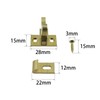 Elbow Latch RLECS 2PCS Heavy Duty Brass Cabinet Door/Window Catch
