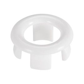sourcing map Pack of 6 Sink Cover Overflow Cover Insert in Hole Ring Covers Caps White