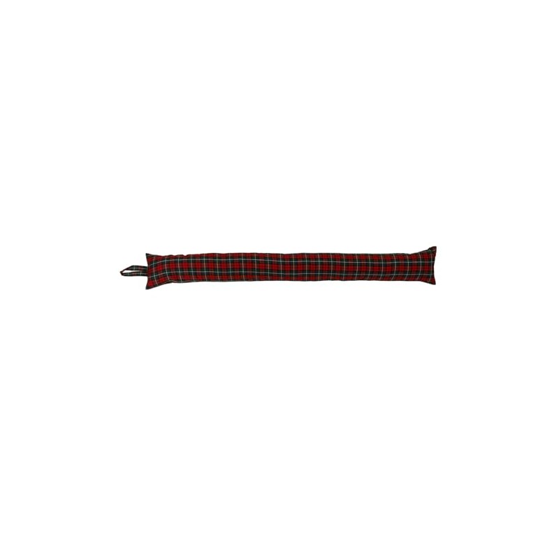 Modern Tartan Draught Excluder Check French Patio Door Long Draft