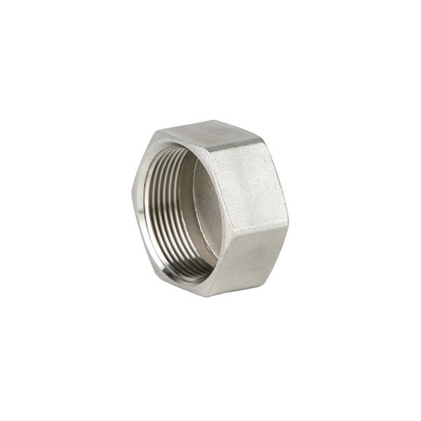 KI Threaded Fitting Screw Cap, V4A Stainless Steel Cap