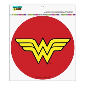 Wonder Woman Classic Logo Automotive Car Refrigerator Locker Vinyl Circle Magnet