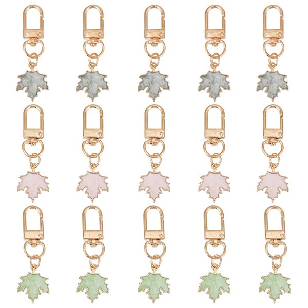 GORGECRAFT 1 Box of 15 Maple Leaf Key Fob Enamel