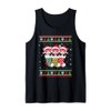 Ugly Xmas Sweater Red Panda In Christmas Socks Tank Top