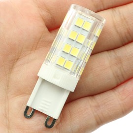 SQXBK 2Pcs Bulb 5W, Non-dimmable led Light, Daylight White 5000K, 360 Degree Omni Beam Angle, G9 Base-120V, led Light for Home Lighting, Bedroom, Ceiling Fan, 5W 110V-220V