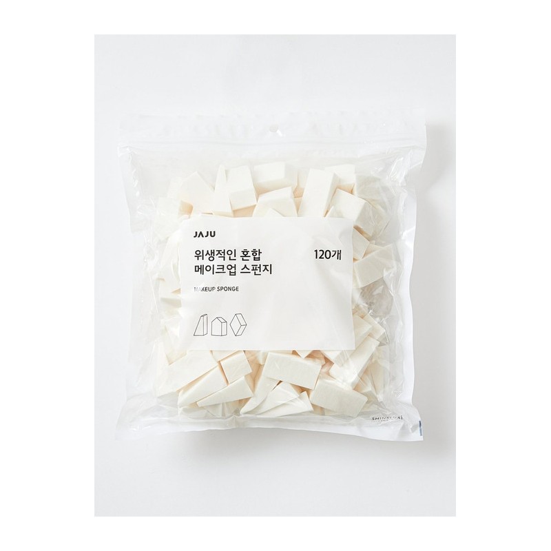 [JAJU Jaju] 120 hygienic mixed makeup sponges / [JAJU자주] 위생적인