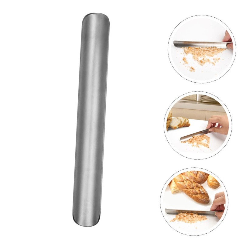 Ipetboom 2pcs Bread Crumbs Table Sweepers Kitchen Tool Stainless Steel