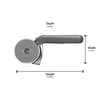 Zyliss Pizza and Pastry Cutter, Stainless Stell Pizza Wheel, Crust