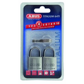 Abus 64ti/30mm Titalium Padlock Twinpack